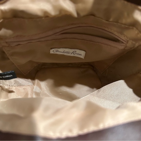 Vintage Charlotte Russe Handbag Basket Style with Buckle - Picture 6 of 7